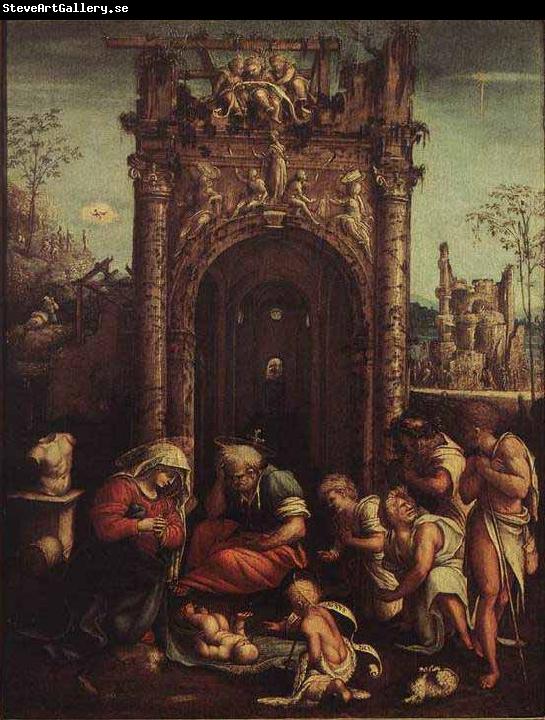 Amico Aspertini The Adoration of the Shepherds